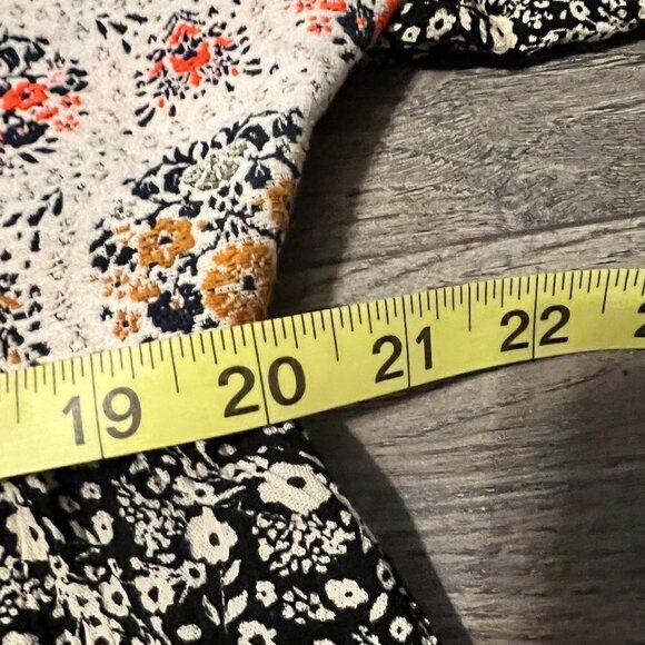 NWT Ivy Jane mixed material boho baby doll top.  Size Med - Picture 8 of 11